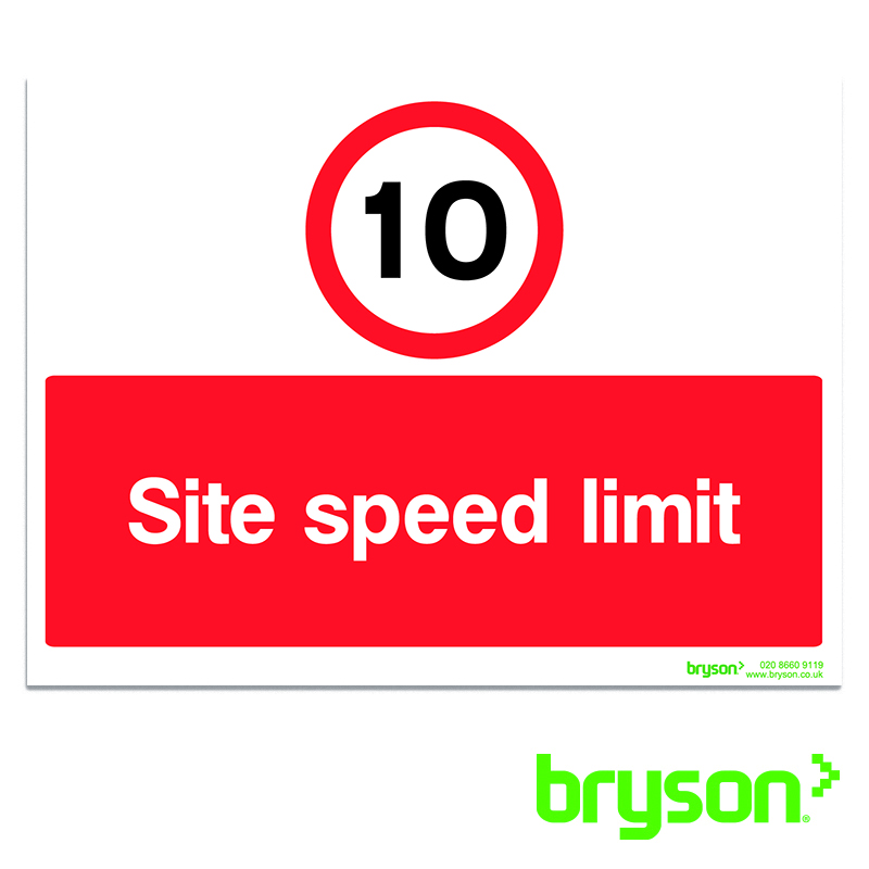 10 Site Speed Limit Sign