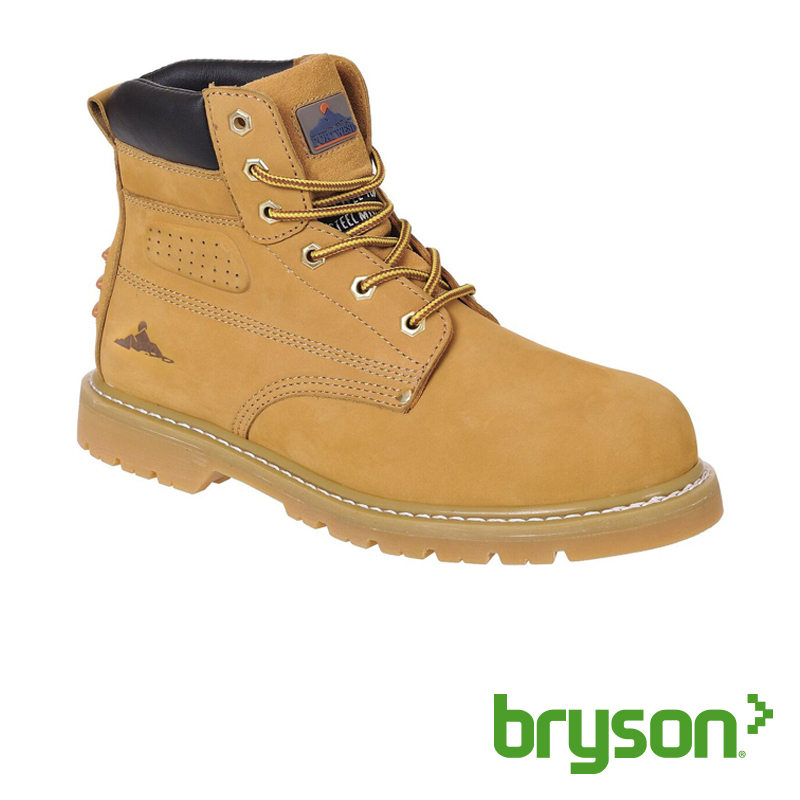 Steelite Welted SB HRO SRA Safety Boots - Honey