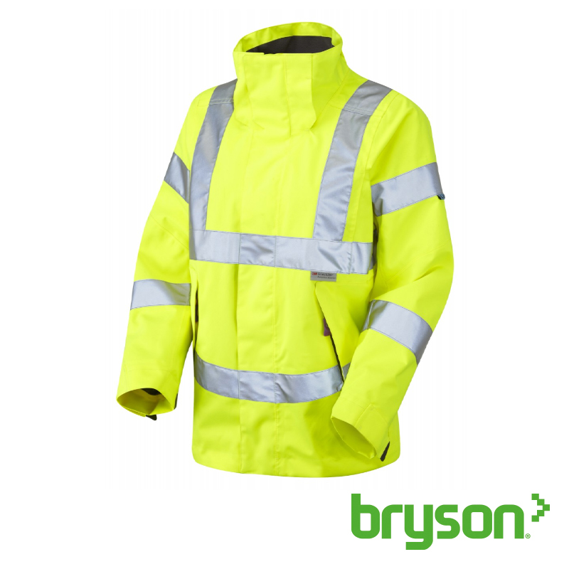 Leo Workwear Rosemoor Womens Hi Vis Breathable Jacket - Yellow