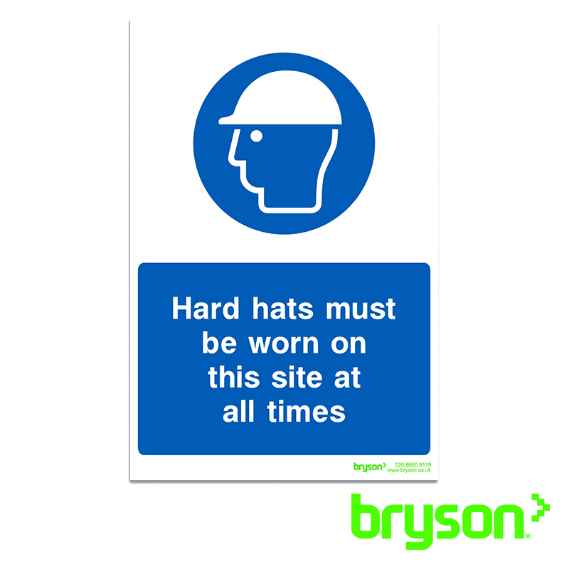 Hard Hats Must Be Worn Sign