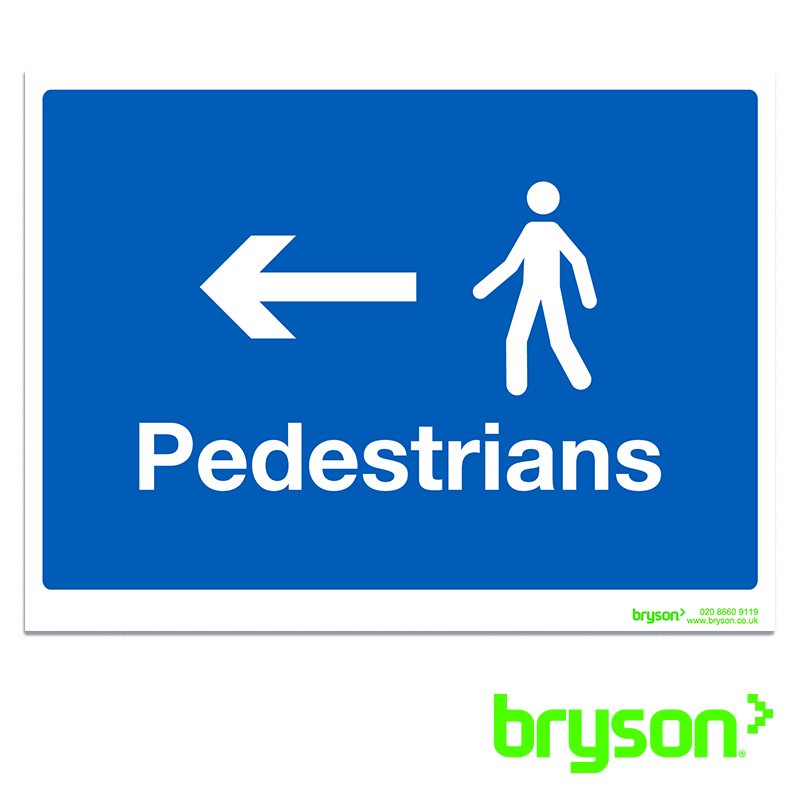 Pedestrians Left Sign