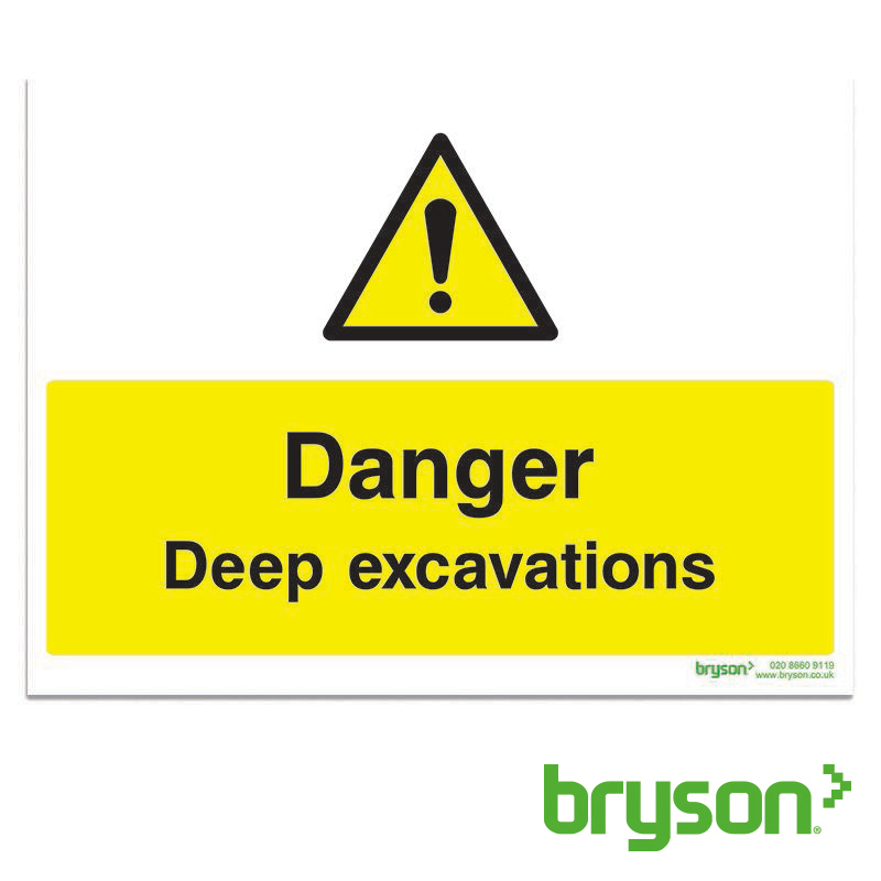 Danger Deep Excavation Sign