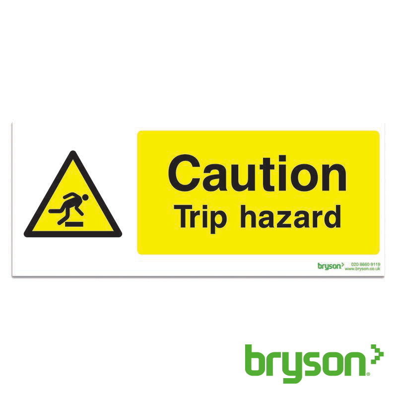 Caution Trip Hazard Sign