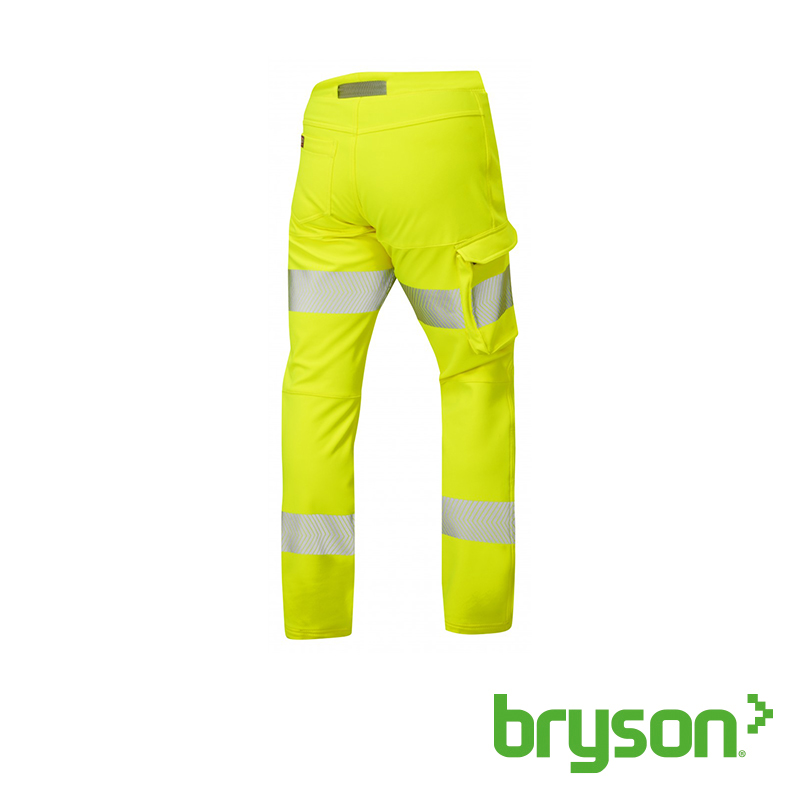 Leo Workwear Starcross Womens Hi Vis Stretch Work Trousers - Yellow