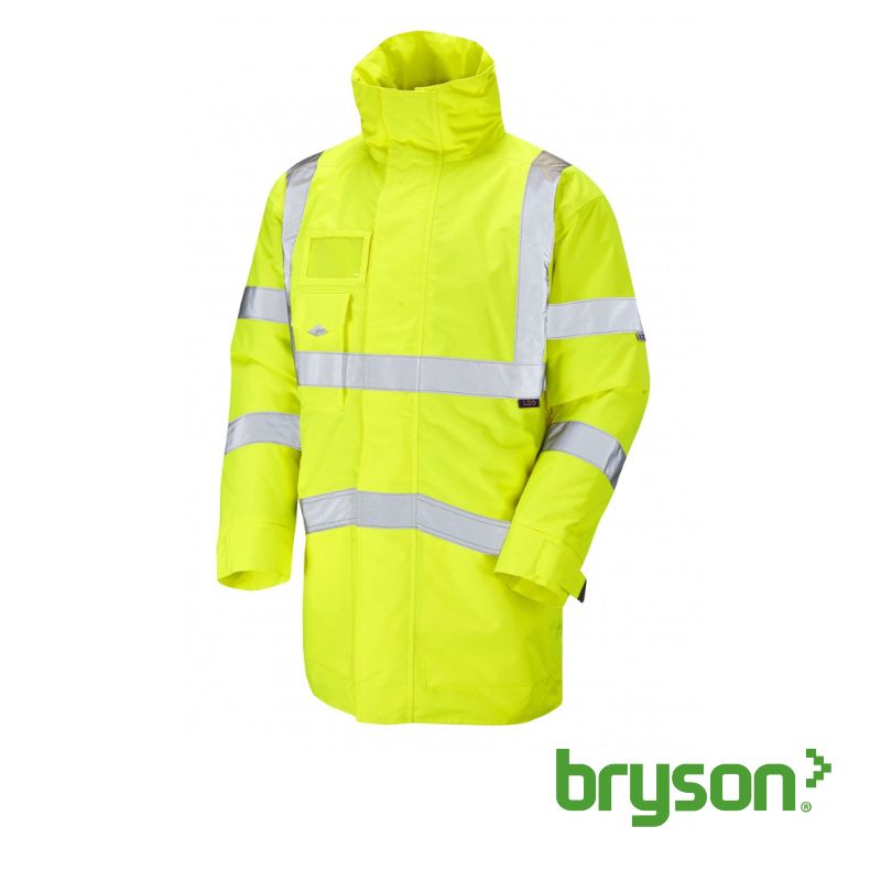 Leo Workwear Marwood Hi-Vis Superior Anorak - Yellow