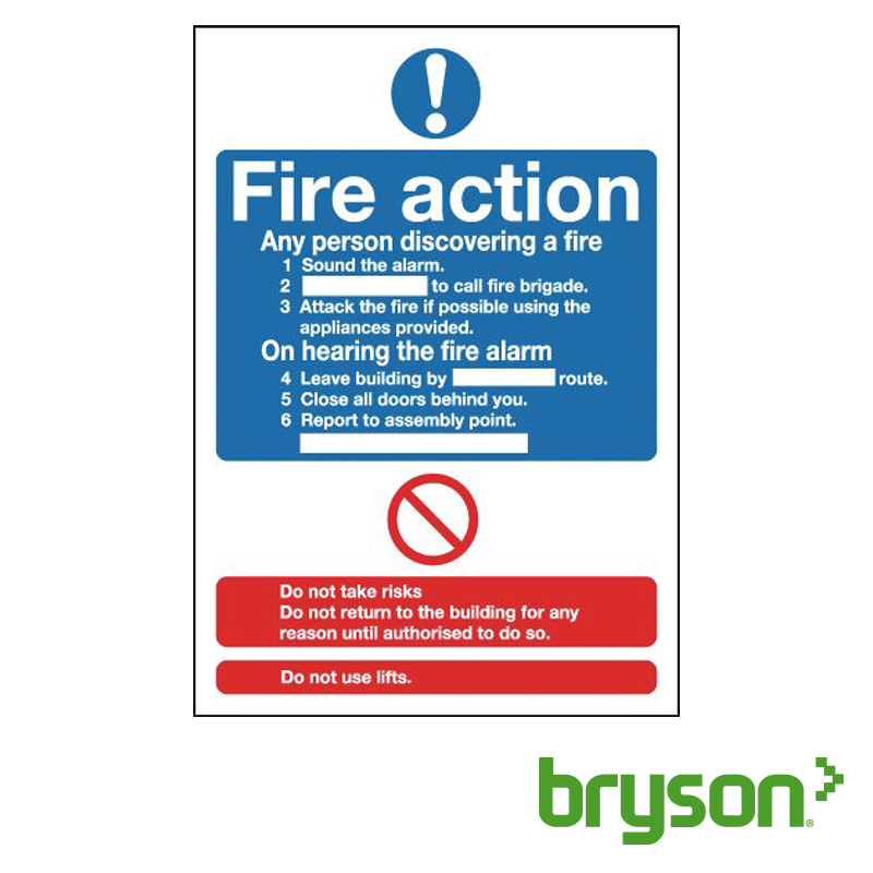 Fire Action Signs