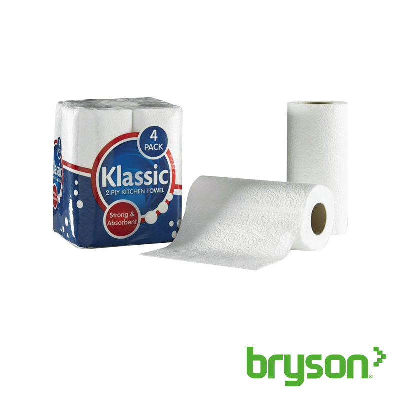 Klassic 2-Ply Kitchen Roll White