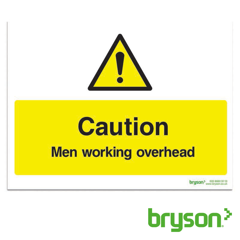 Caution Men Working Overhead Sign