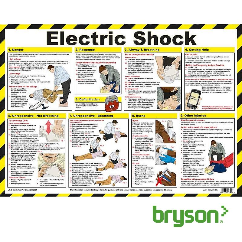 Electric Shock Guidance Poster