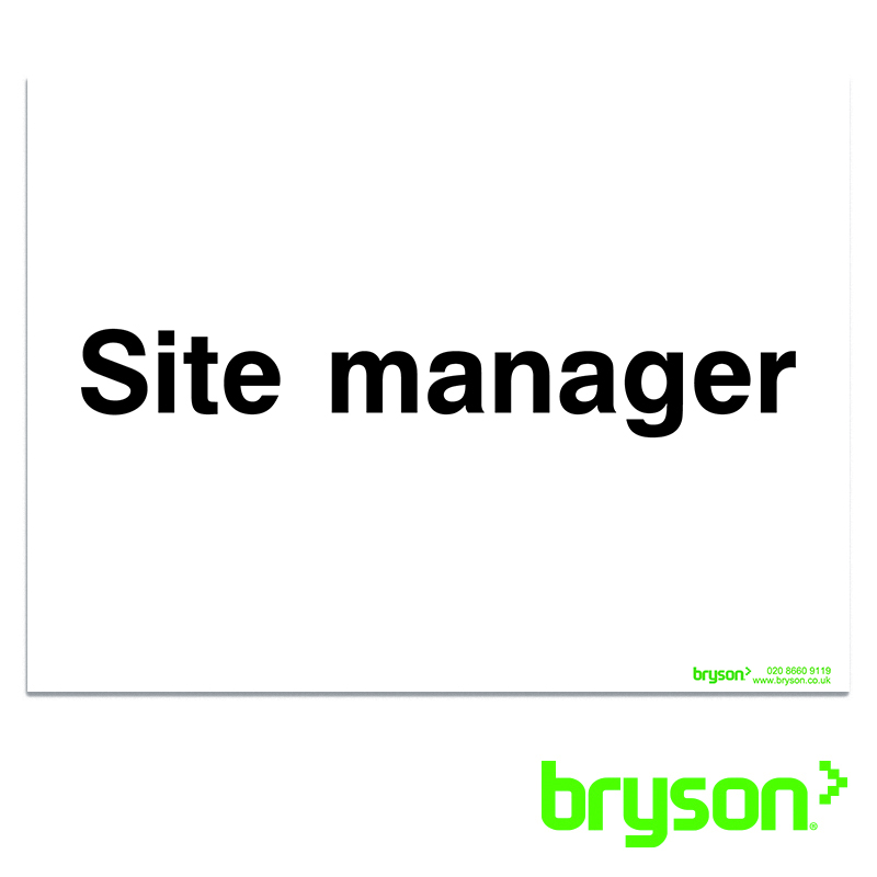 Site Manager Sign