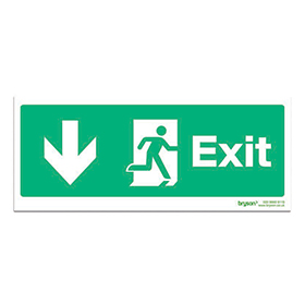 Running Man Exit Sign