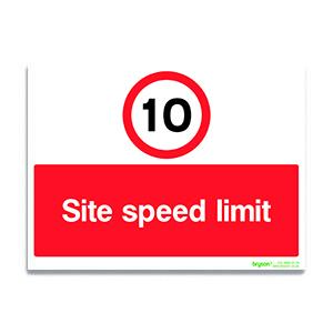 10 Site Speed Limit Sign