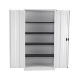 White Double Door Cupboard