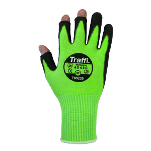 Traffi TG5220 X-Dura 3-Digit PU Glove - Cut Level C