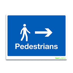 Pedestrians Right Sign