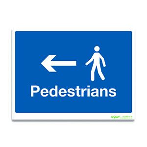 Pedestrians Left Sign