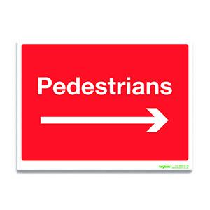 Pedestrians Right Sign