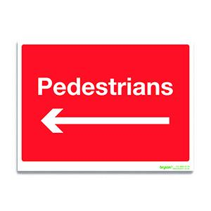 Pedestrians Left Sign