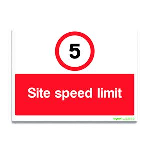 5mph Site Speed Limit Sign