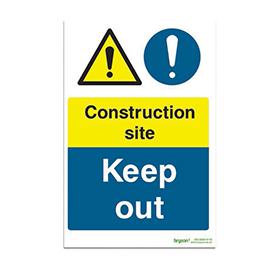 Construction Site Keep Out Sign