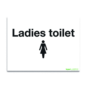 Ladies Toilets Sign