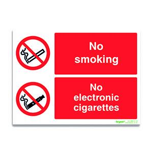 No Smoking No Vape Sign