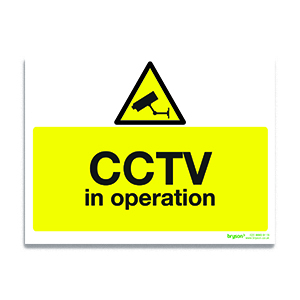 CCTV In Operation Sign