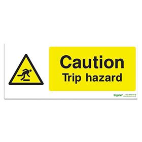 Caution Trip Hazard Sign