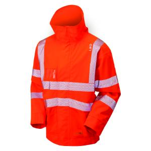 Leo Workwear Dartmoor EcoViz Breathable Bomber Jacket - Orange