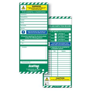 Scafftag Scaffold Tag Inspection Inserts