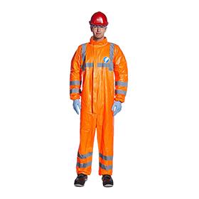 Tyvek 500 RIS-3279-TOM Hi Vis Coverall - Orange