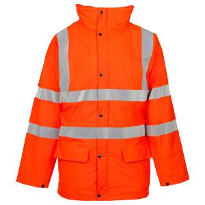 Orange Hi-Vis Parka Jacket