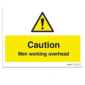 Caution Men Working Overhead Sign