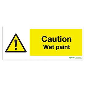 Caution Wet Paint Sign