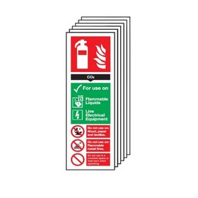 CO2 Extinguisher For Use On Signs