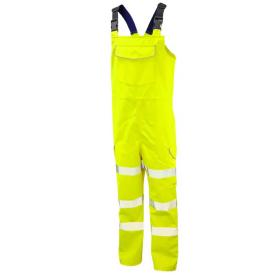 Leo Workwear Northam EcoViz Bib & Brace Salopette - Yellow