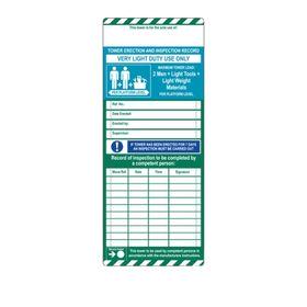 Scafftag Standard Towertag Inserts Pack of 10