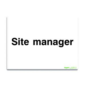 Site Manager Sign