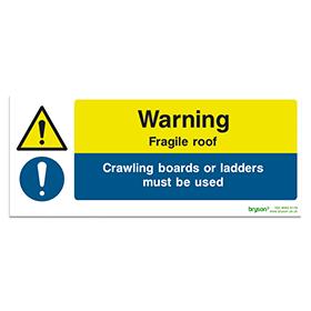 Warning Fragile Roof Sign