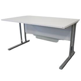 White Rectangular Workstation 1400 x 800mm