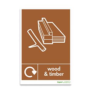 Wood And Timber Waste Sign