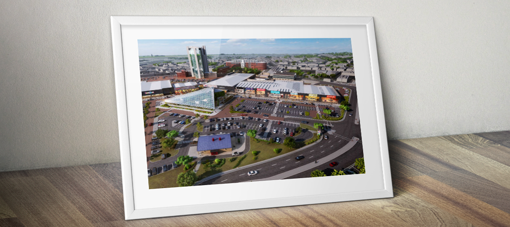 Parc Tawe retail and leisure park in Swansea